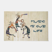 ココペリミュージシャントリオ+あなたのアイディア ドアマット (正面)