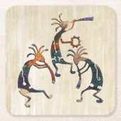 ココペリミュージシャン+アイディア スクエアペーパーコースター (正面)