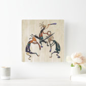 ココペリミュージシャン+アイディア スクエア壁時計 (ホーム)