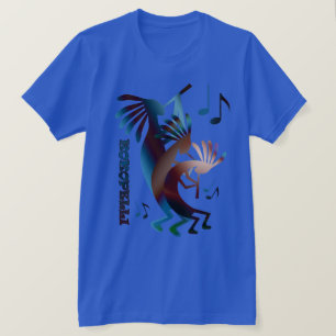 ココペリミュージックダンスシルバーT Tシャツ