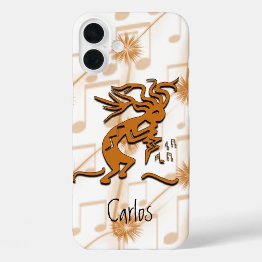 ココペリメリーメーカーミュージシャン音符 Case-Mate iPhoneケース (裏面)