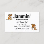 ココペリメリーメーカー音符テンプレート 名刺 (裏面)