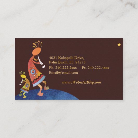 ココペリユニークアートデザイナー 名刺 (裏面)