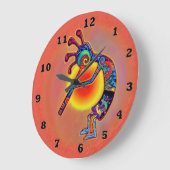 ココペリリザードサン ラージ壁時計 (傾斜)