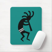 ココペリ南西ティール（緑がかった色）デザイン マウスパッド (マウス)