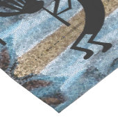 ココペリ南西抽象芸術モザイクブルー ミディアムテーブルランナー (コーナー)