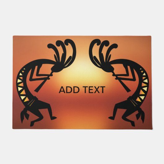 ココペリ南西部の砂漠の夕焼けドーム ドアマット (正面)