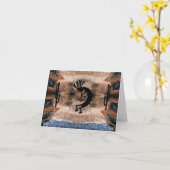 ココペリ南西部の砂漠モザイクの挨拶 カード (黄色い花)