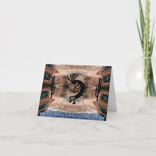 ココペリ南西部の砂漠モザイクの挨拶 カード (正面)
