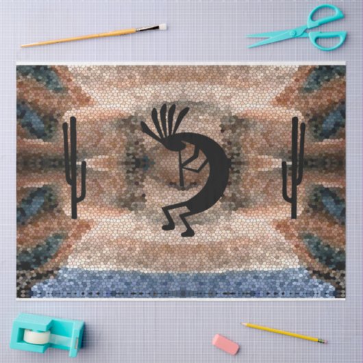 ココペリ南西部の砂漠モザイクデクページ 薄葉紙 (クラフト)