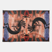 ココペリ南西部デザートサンセット2モザイク キッチンタオル (横)