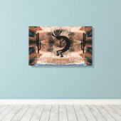 ココペリ南西部デザートモザイク19.5 x 12 キャンバスプリント (インサイチュ (ウッドフロア))