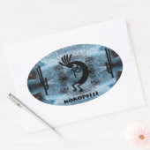 ココペリ南西部デザートモザイク2 楕円形シール (封筒)