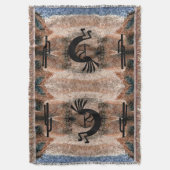 ココペリ南西部デザートモザイク スローブランケット (正面縦)