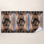 ココペリ南西部デザートモザイク ビーチタオル (正面)