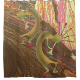 ココペリ抽象芸術ジャムセッション シャワーカーテン