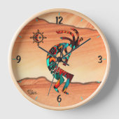 ココペリ砂漠の丸い壁の時計で 壁時計 (正面)