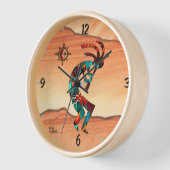 ココペリ砂漠の丸い壁の時計で 壁時計 (傾斜)