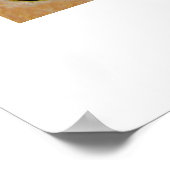 ココペリ紙と背色彩の鮮やか景 ポスター (角)