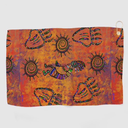 ココペリ芸術 ゴルフタオル (横)