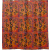 ココペリ芸術 シャワーカーテン (正面)