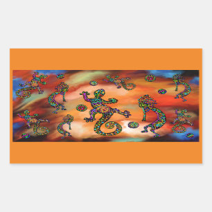 ココペリ芸術 長方形シール