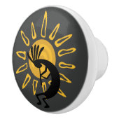 ココペリ金ゴールドサンサウスウエストドアノブ セラミックノブ (右)