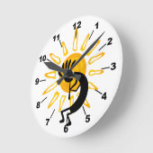 ココペリ金ゴールドサン ラウンド壁時計 (傾斜)