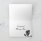 ココペリ飛んでいるこうもり南西ハロウィーンカード カード (内部)