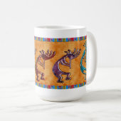 ココペリ3Dアナサジ先住民アメリカンモチーフ コーヒーマグカップ (正面右)