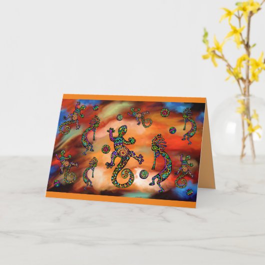 ココペリ アート カード (黄色い花)