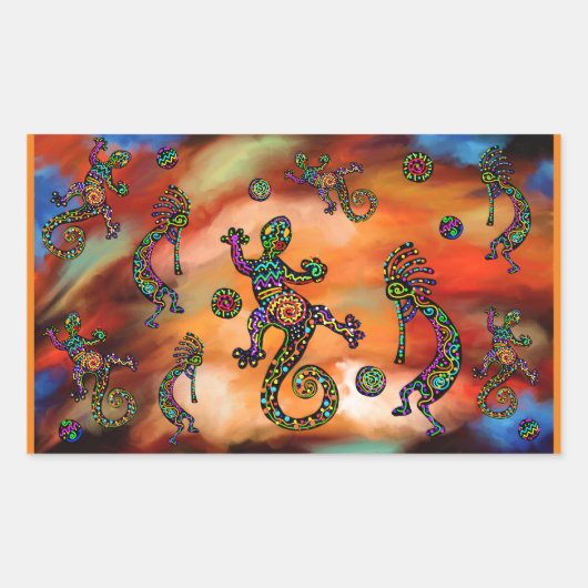 ココペリ アート 長方形シール (正面)
