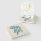 ココペリ、ターコイズ、南西 ストーンコースター (横)