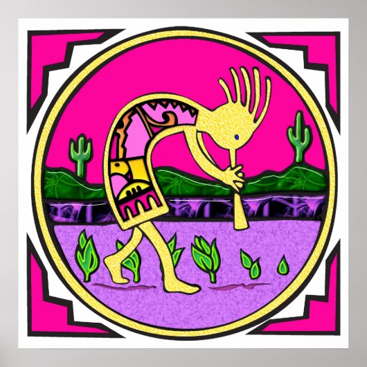 ココペリ、デザートポスターのフルート奏者 ポスター (正面)