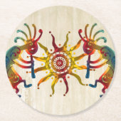 ココペリ·デュオ·サン+アイディア ラウンドペーパーコースター (正面)