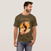 ココペリ・ビーハッピー Tシャツ (正面フル)