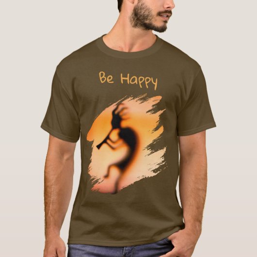 ココペリ・ビーハッピー Tシャツ (正面)