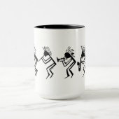 ココペリ·ホーン·フルート·プレーヤー·ペトログリフ マグカップ (中央)