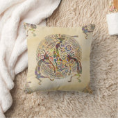 ココペリ-先住民アメリカのシームレスパターン8 クッション (ブランケット)