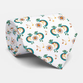 ココペリ（太陽パターン白いネックタイ） ネクタイ (ロール)