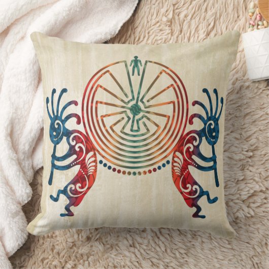 ココペリ/迷路の男とアイディア クッション (ブランケット)