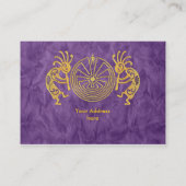 ココペリ/迷路の男の金ゴールド+あなたのアイディア 名刺 (裏面)