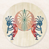 ココペリ/迷路の男+あなたのアイディア ラウンドペーパーコースター (正面)