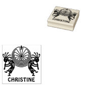 ココペリ/迷路の男+あなたのアイディア ラバースタンプ (押印)