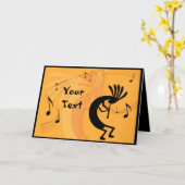 ココペリGet Down Music Greeting Card カード (黄色い花)