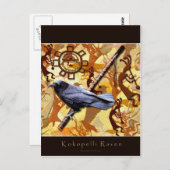 ココペリRAVEN先住民アメリカンアートスタイルシリーズ ポストカード (正面/裏面)