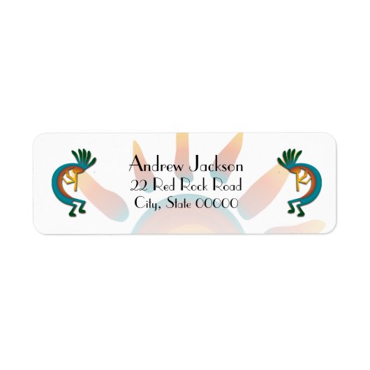 ココペリwithサン差出人住所 ラベル (正面)