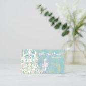 ココヤシのシャンデリア色/紙/形の選択- 名刺 (スタンド正面)