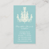 ココヤシのシャンデリア色/紙/形の選択- 名刺 (裏面)