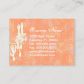 ココヤシのシャンデリア色/紙/形の選択- 名刺 (裏面)